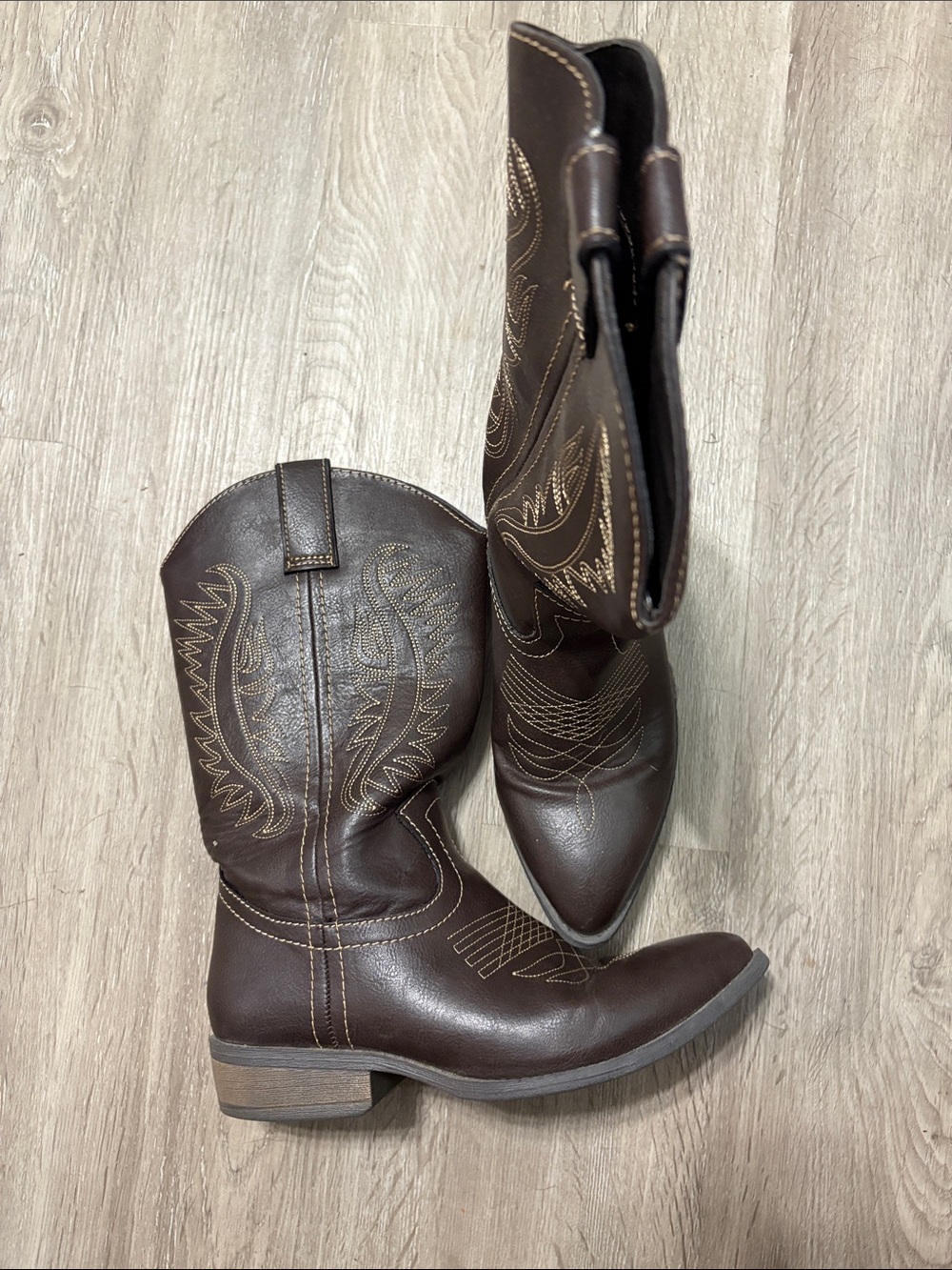 Diba Brown Women's Western Heeled Boots